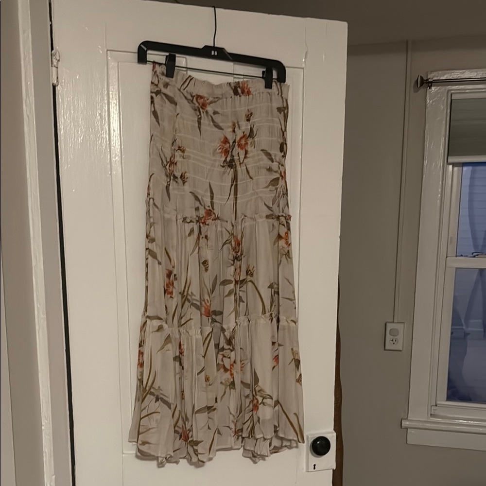 Floral Cream Skirt